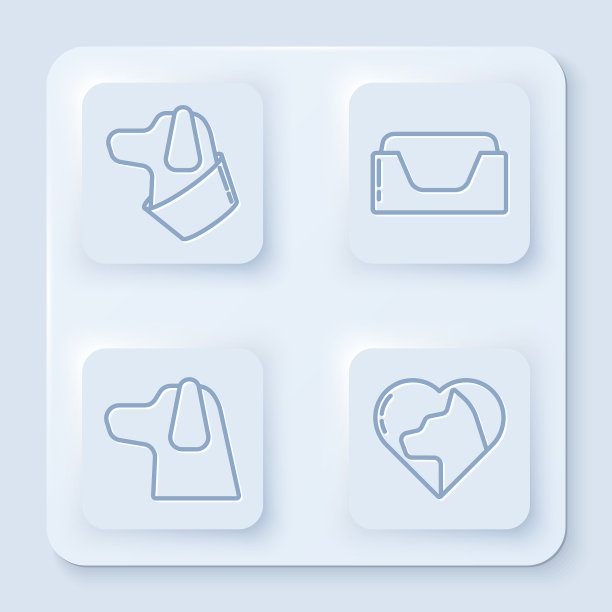 设行狗宠物床狗和心与猫图片下载