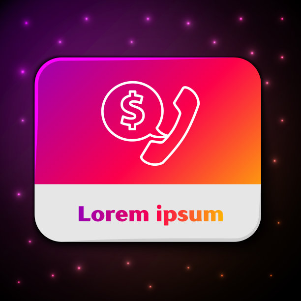 白线电话听筒和语音气泡图片下载