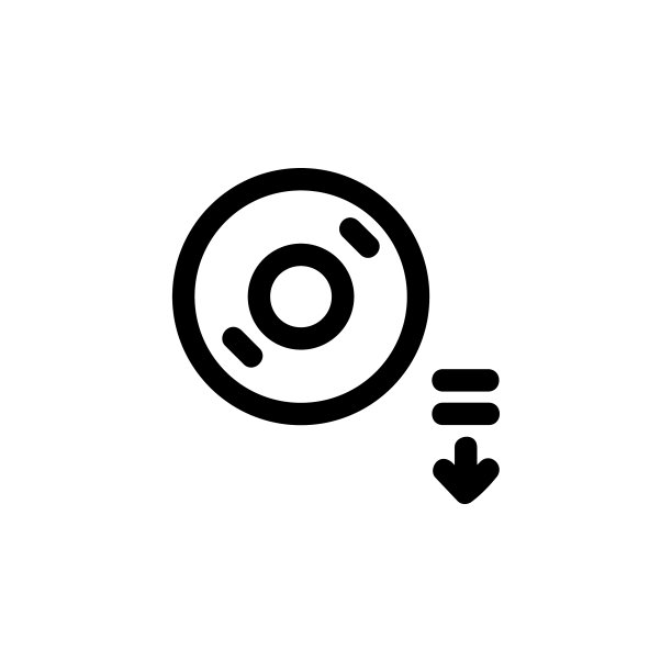 弹射光盘图标，非常适合应用程序Web标志图片下载