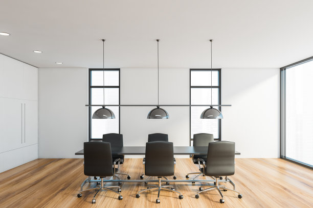 现代白色会议室内部图片下载