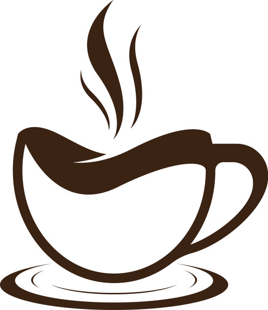 咖啡杯标志模板图标图片下载