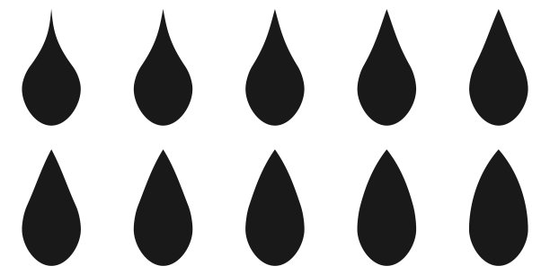 设置标志形状水滴模板图片下载