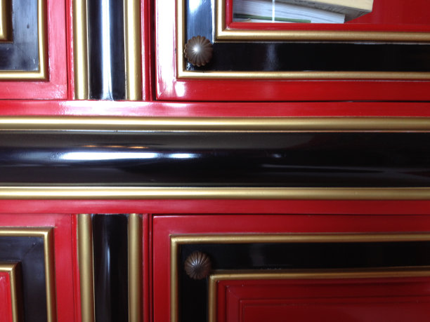 现代设计华丽的几何背景红黑图片下载