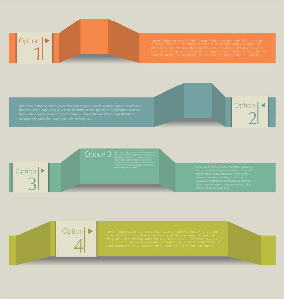 现代抽象信息图彩色背景图片下载