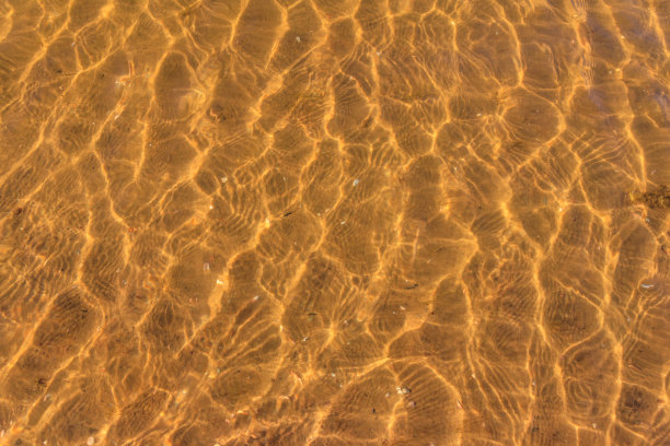 波纹海水纹理与沙底为背景图片下载