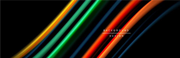 丝绸和流畅的流波海报设计色彩图片下载