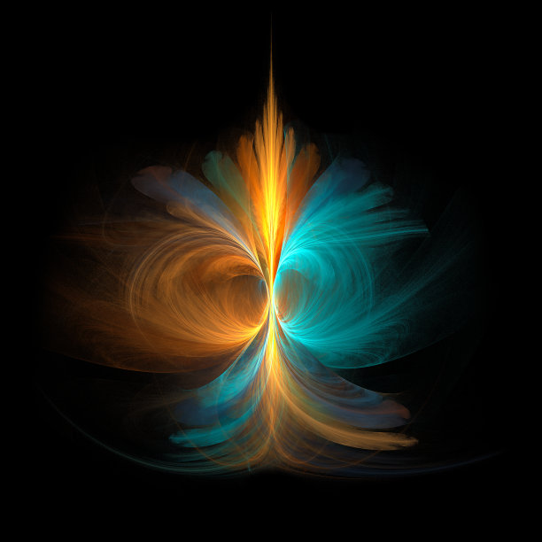 未来的数字3d设计插图上的黑色背景的创意设计图片下载