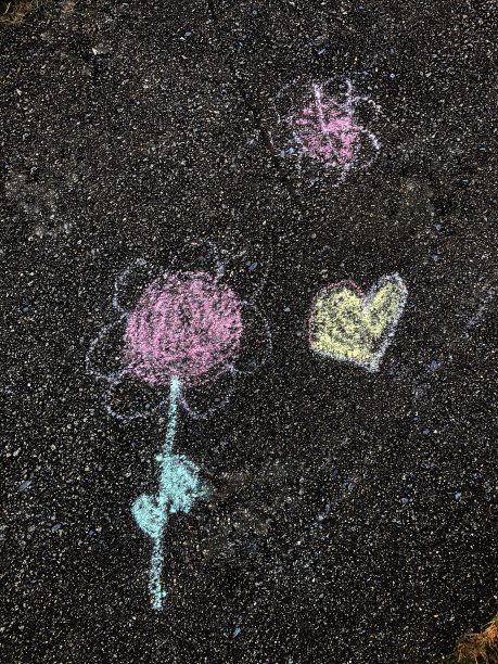 孩子粉笔艺术图片下载