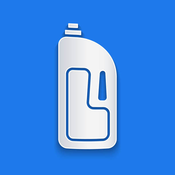 剪纸容器与排水管清洁图标图片下载