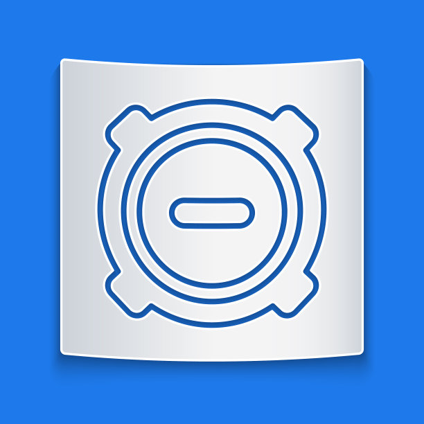 纸切割下水道盖图标隔离上图片下载