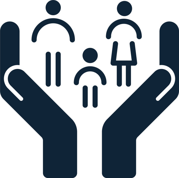 手牵着小家庭——爸爸妈妈和图片下载