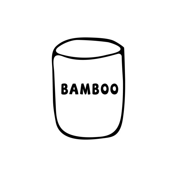 一个玻璃竹制的竹杯图片下载