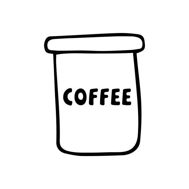 用竹制的环保材料制成的咖啡罐图片下载