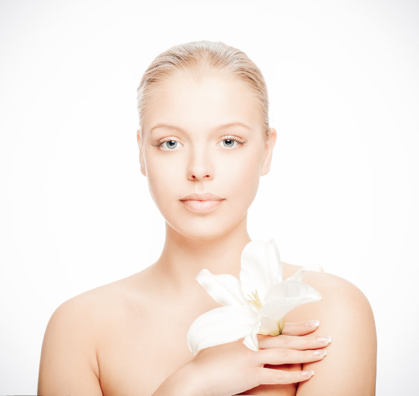 美丽年轻的金发女人，美丽的概念图片下载