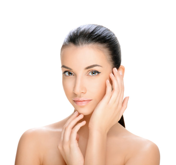 美丽年轻的黑发女子，美丽的概念图片下载