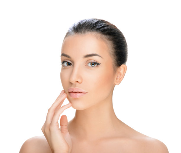 美丽年轻的黑发女子，美丽的概念图片下载