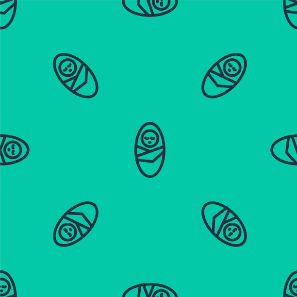 蓝线新生儿襁褓或图片下载