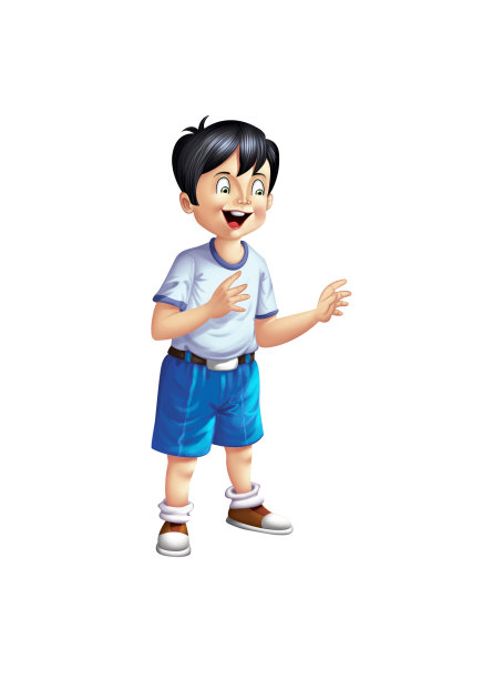 一个男孩唱歌图片下载