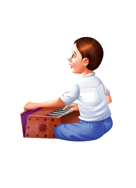男孩弹钢琴图片下载