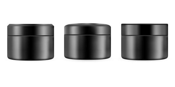 一套现实的空包装豪华化妆品产品。收集塑料容器的空白模板。瓶装液体，护肤霜。矢量模型孤立在白色背景图片下载