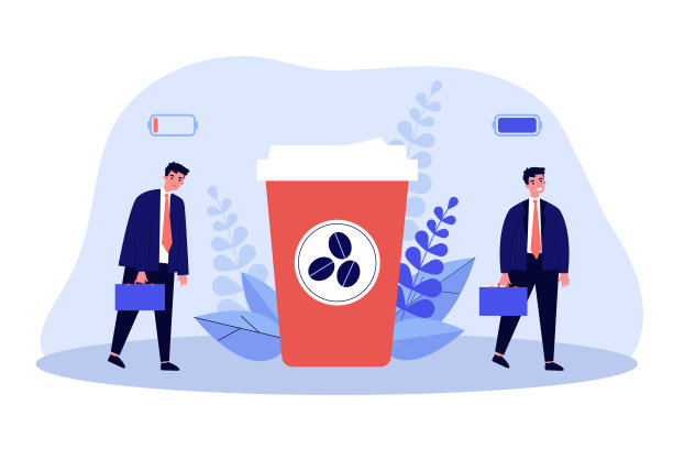 一个办公室职员正在给他的电池充电图片下载