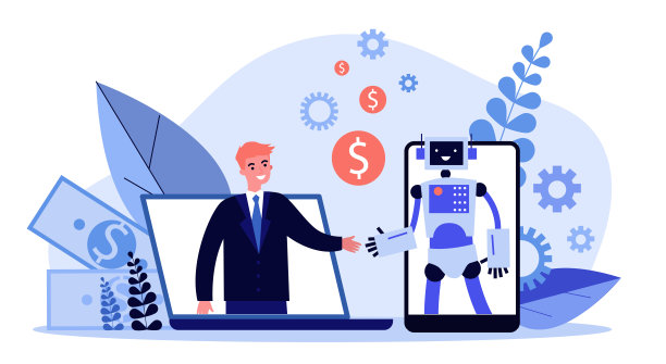 人与机器人聊天图片下载