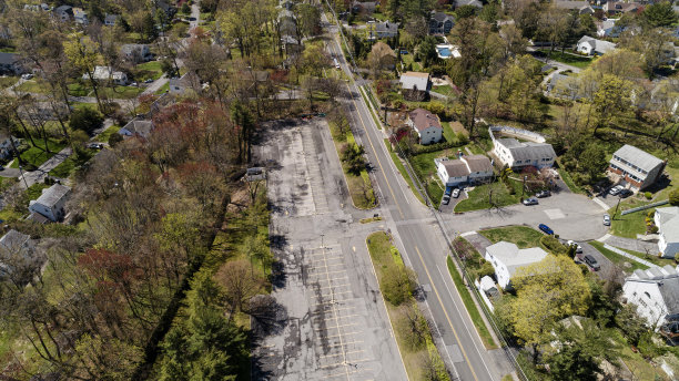 斯卡斯代尔鸟瞰图，韦斯切斯特县，纽约，美国。图片下载