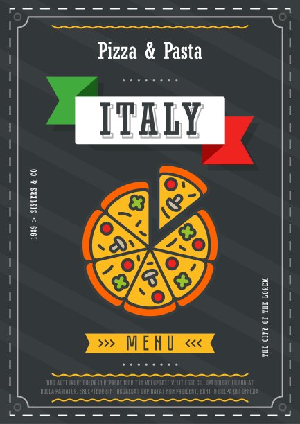 快餐菜单设计模板向量图片下载