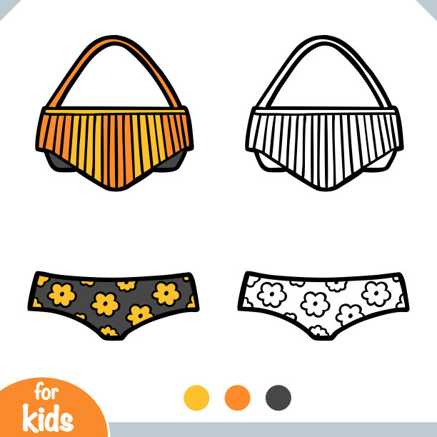 涂色书，边缘比基尼图片下载