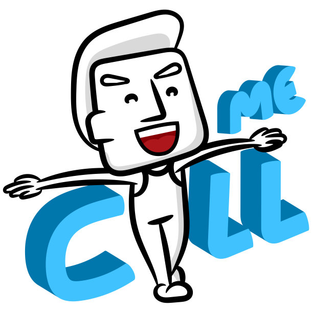 打给我白人卡通图片下载