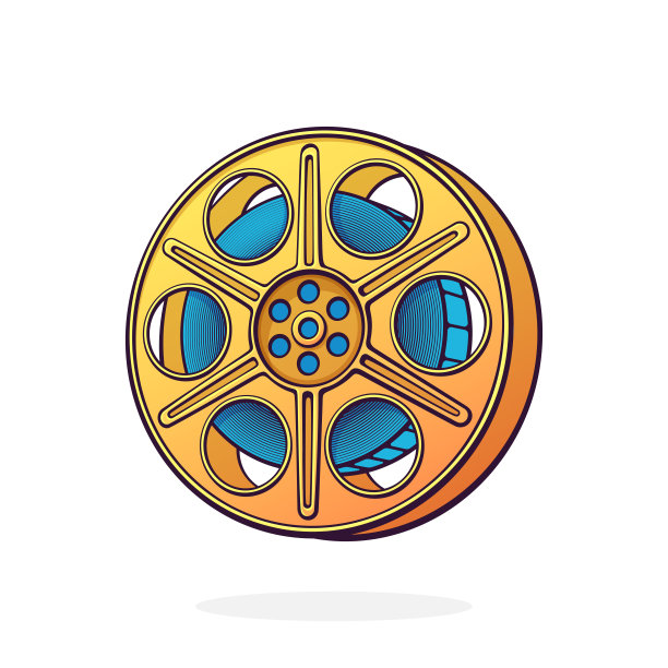 电影的股票。古董相机卷。电影行业。老电影地带。模拟视频信息的复古存储。图片下载