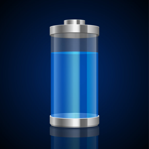 数字电池矢量设计插图孤立的背景图片下载