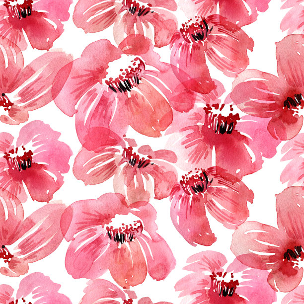 水彩花卉图案图片下载