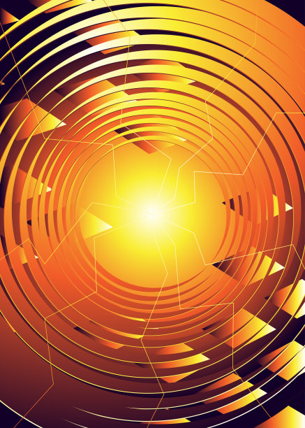 现代海报模板与加热几何图案。图片下载