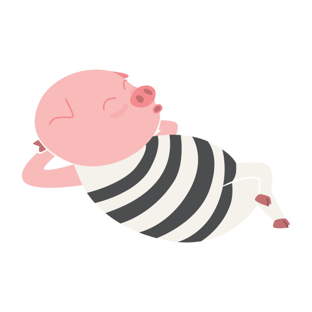 有趣的小猪卡通人物图片下载