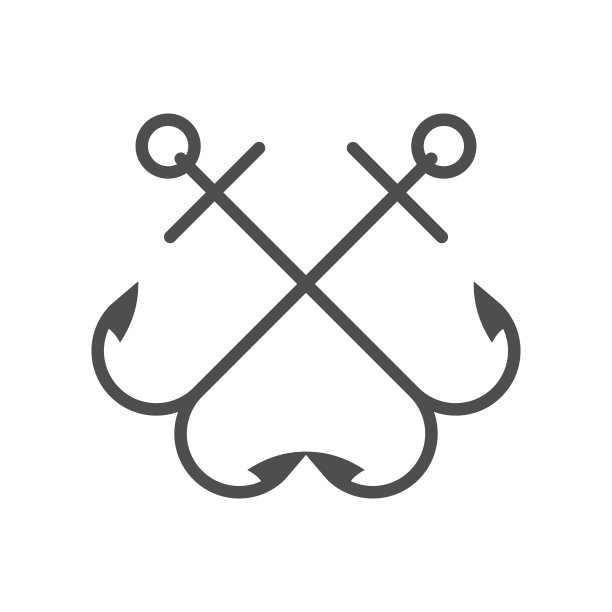 锚矢量单标志图标，单独孤立的标志图片下载