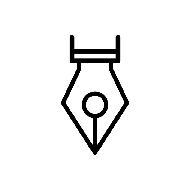 钢笔图标设计矢量模板图片下载