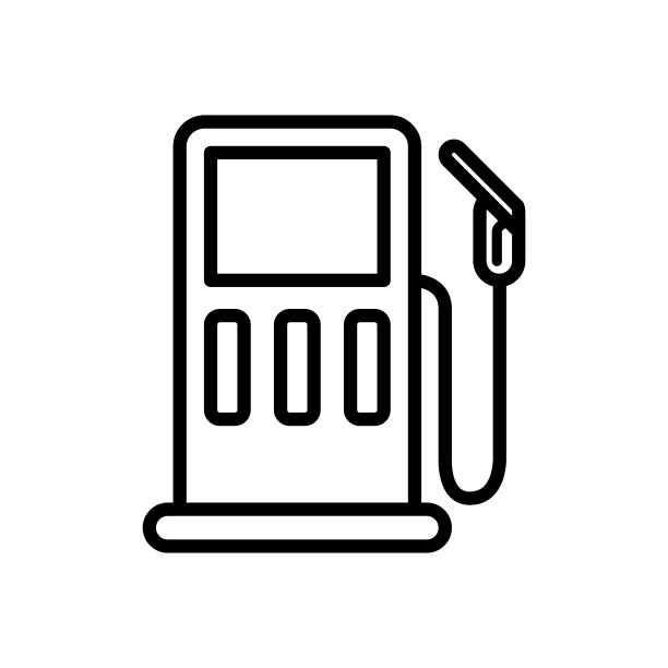 汽油泵图标设计矢量模板图片下载