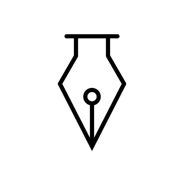 钢笔图标设计矢量模板图片下载