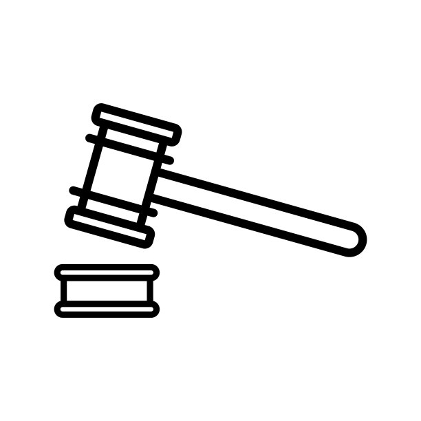 法槌法律图标设计矢量模板图片下载