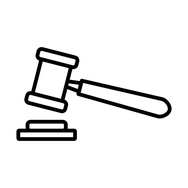 法槌法律图标设计矢量模板图片下载