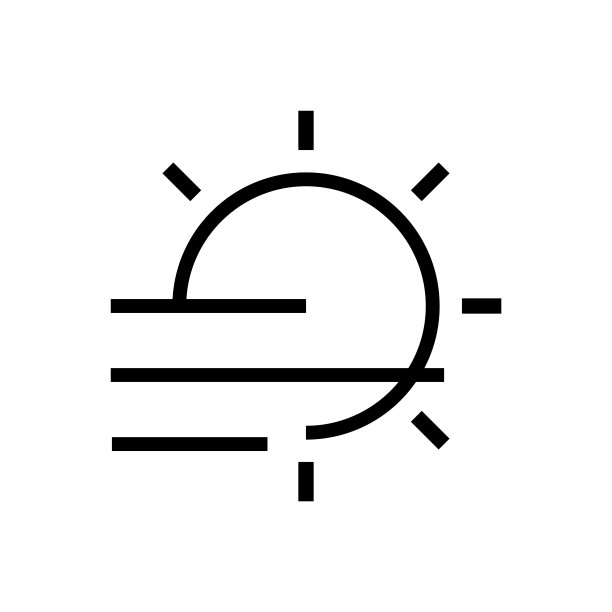 雾天图标设计矢量模板图片下载