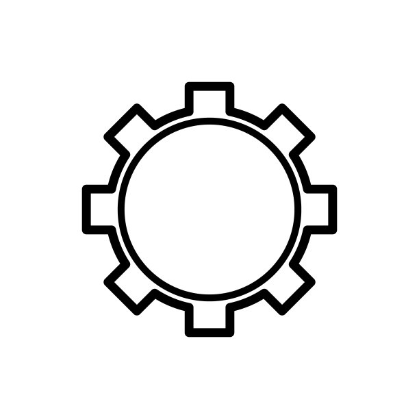 齿轮图标设计矢量模板图片下载
