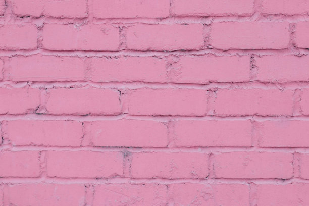 陈年的粉红色砖墙横着图片下载