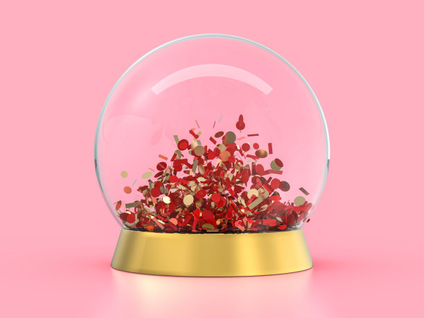 大玻璃球的背景预测。3 d图片下载