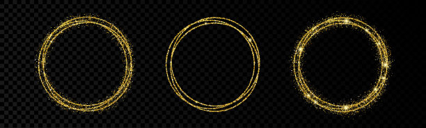 黑色背景下发光文本的特写镜头图片下载