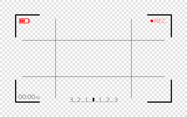 相机显示矢量取景器;视频CAM屏幕背景说明。图片下载