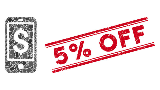 移动平衡马赛克和苦恼5%的折扣图片下载