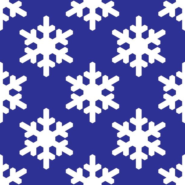 雪花矢量重复表面图案图片下载
