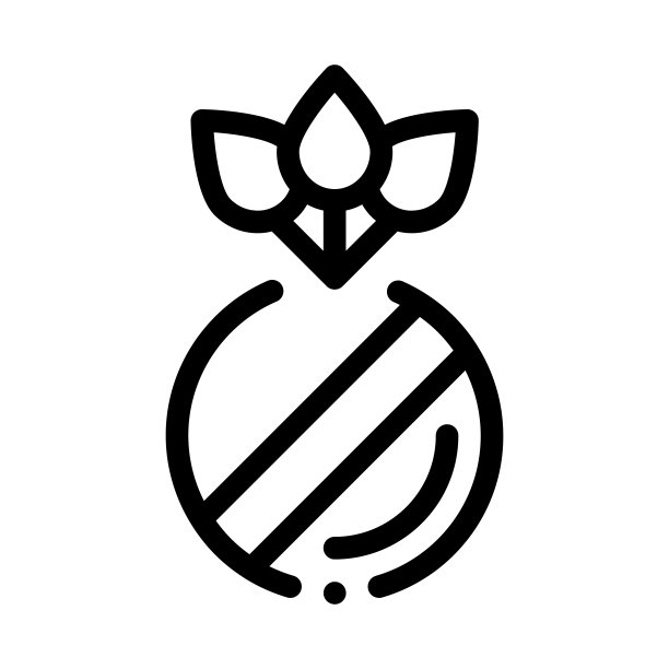 草药药丸图标矢量轮廓图图片下载
